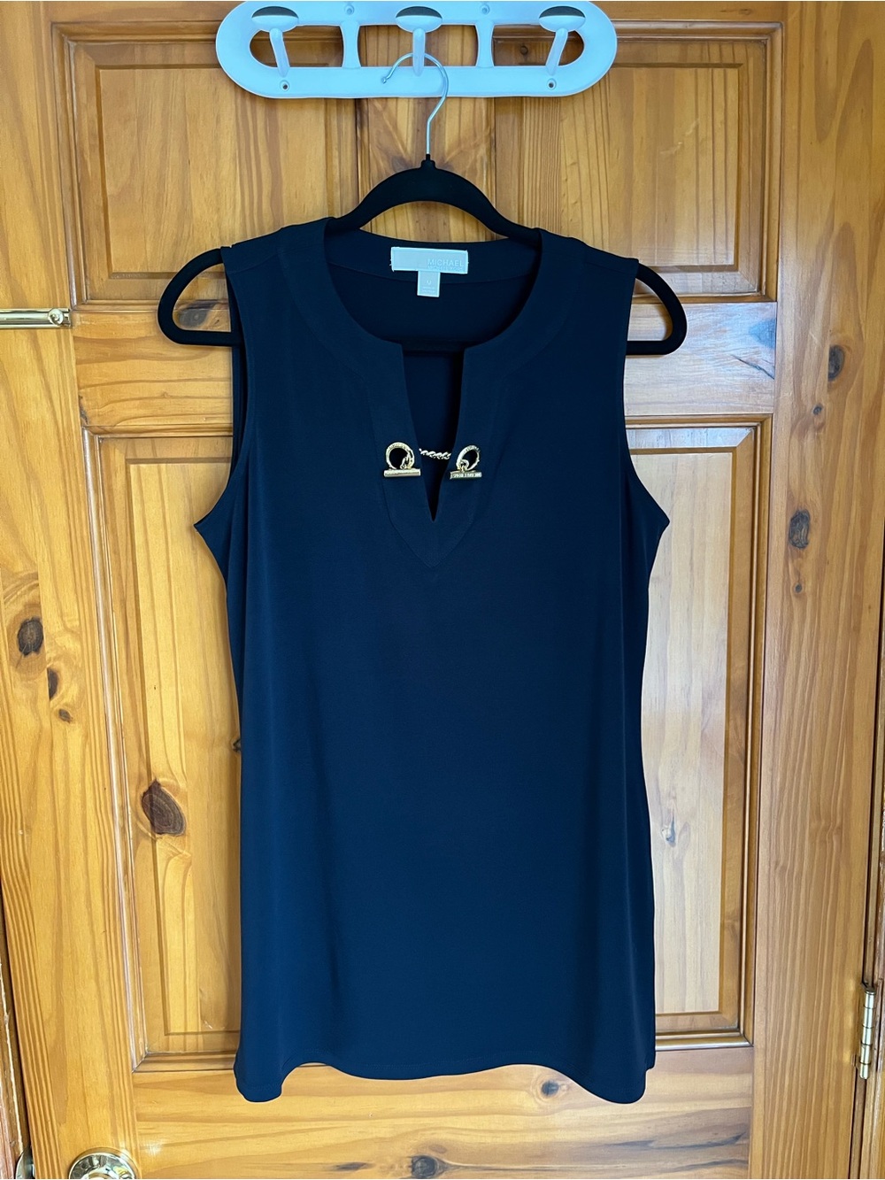 Navy Sleeveless Michael Kors Top